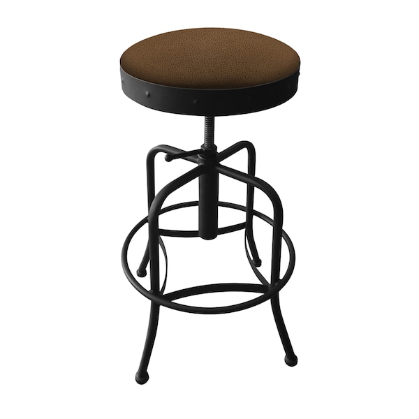Adjustable Stool, Black Wrinkle, Rein Thatch Seat